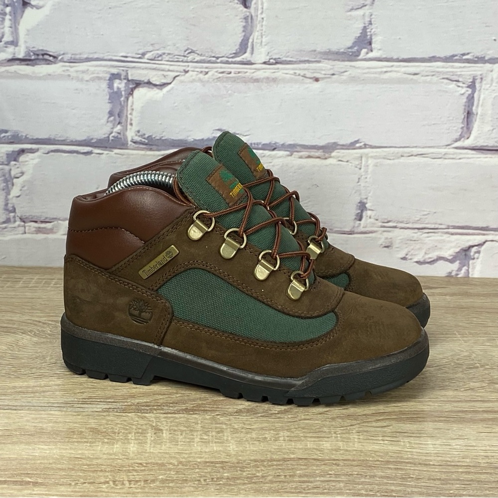 Timberland Field Boot Brown Olive Kids Hiking Shoes